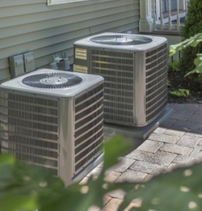 two HVAC units